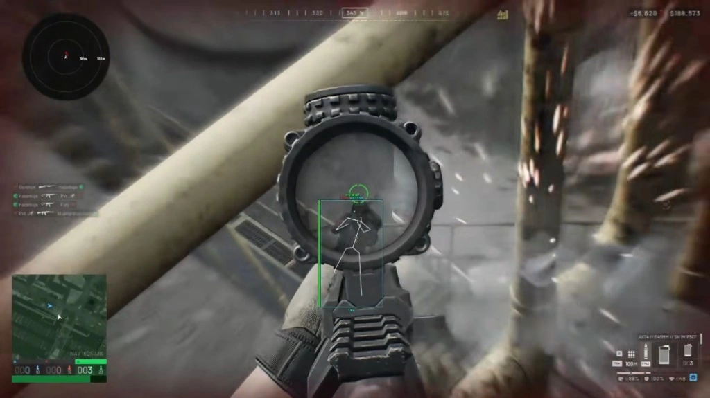 Wardogs headshot kill with box ESP and 2D radar
